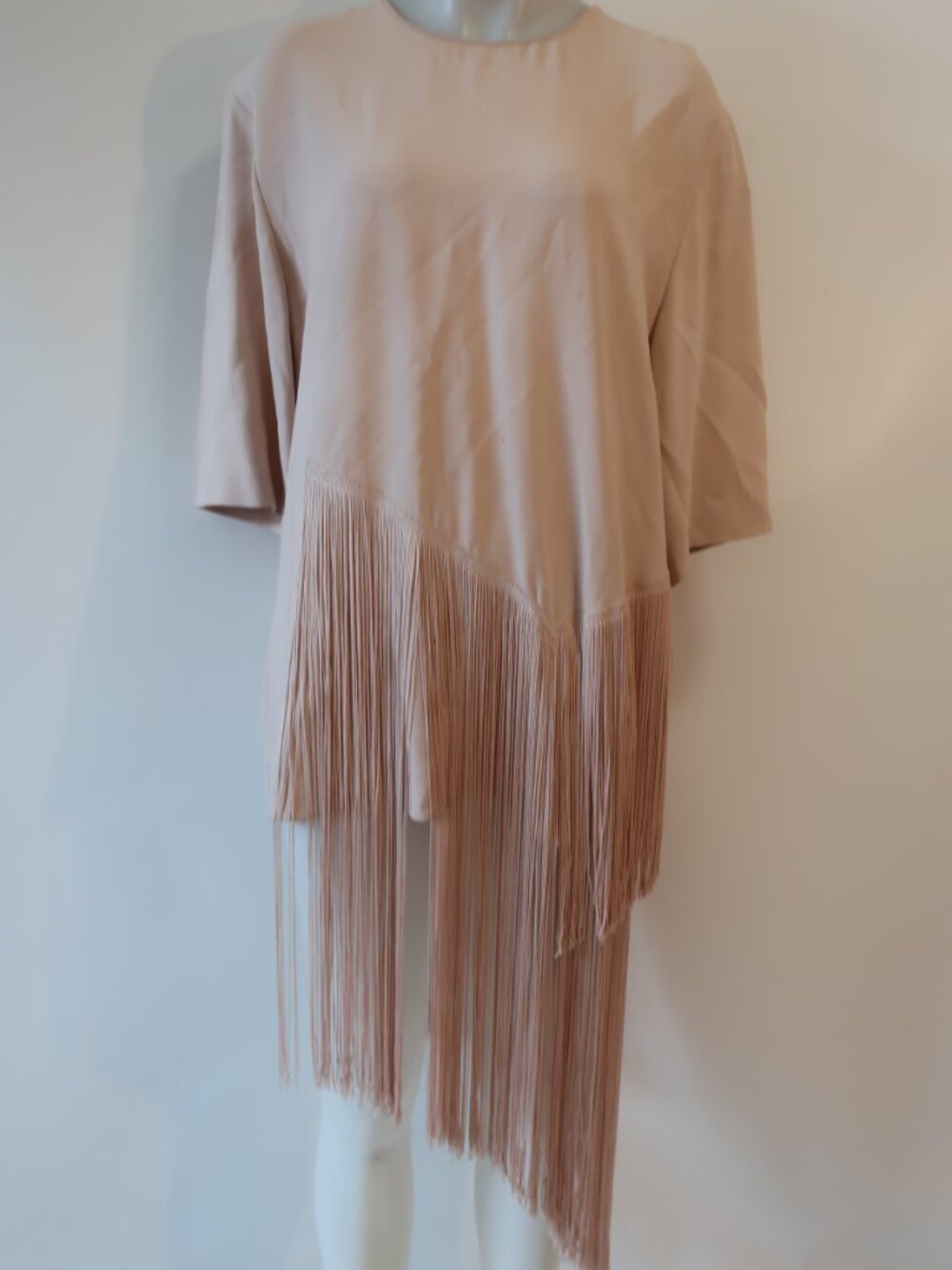 Stella McCartney Blush Fringe Asymmetric Tunic - Picture 6 of 16